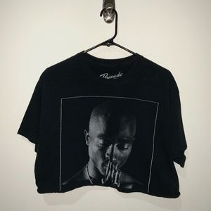 VINTAGE TUPAC CROPPED TSHIRT